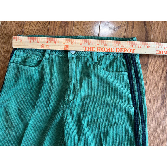 UNIF Large Corduroy Pants, Green w/Black Stripes, size 27 - Picture 11 of 14